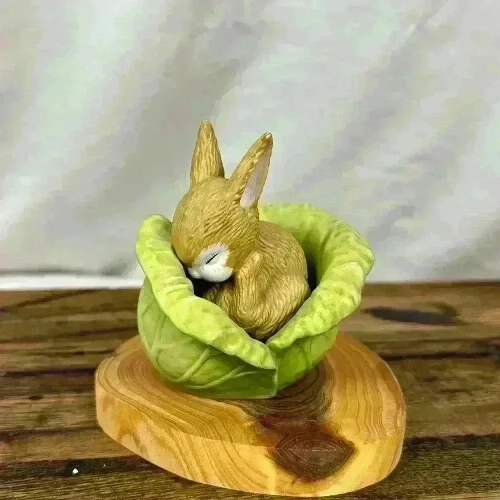 Vintage Porcelain Woodland Surprises Rabbit, Franklin Porcelain 1984